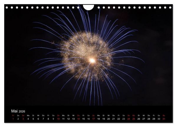 Produktbild: Feuerwerk (Wandkalender 2026 DIN A4 quer), CALVENDO Monatskalender