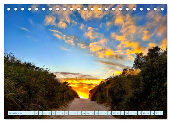 Produktbild: Beach Light Inspiration (Tischkalender 2026 DIN A5 quer), CALVENDO Monatskalender