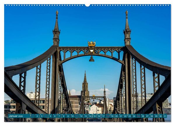 Produktbild: Quer durch Ulm (Wandkalender 2026 DIN A2 quer), CALVENDO Monatskalender