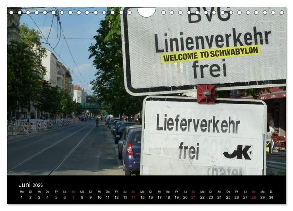 Produktbild: Alternativer Berlinkalender (Wandkalender 2026 DIN A4 quer), CALVENDO Monatskalender