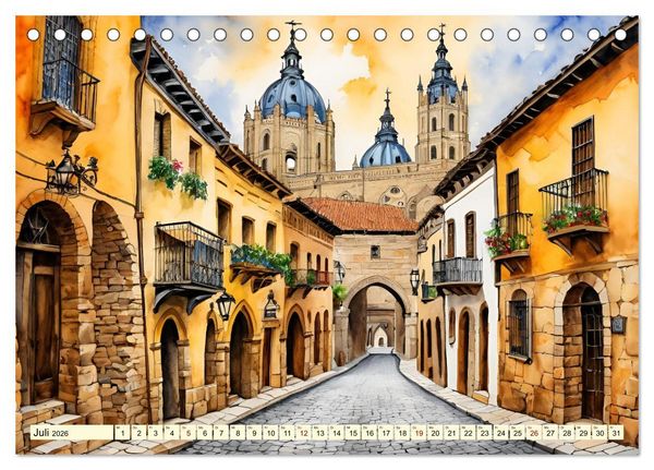 Produktbild: Faszination Spanien (Tischkalender 2026 DIN A5 quer), CALVENDO Monatskalender