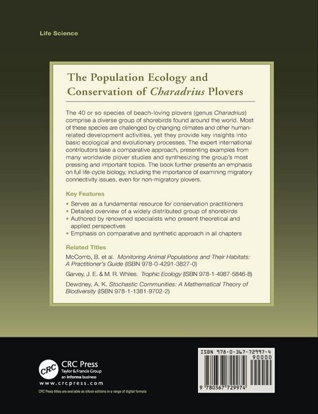 Produktbild: The Population Ecology and Conservation of Charadrius Plovers