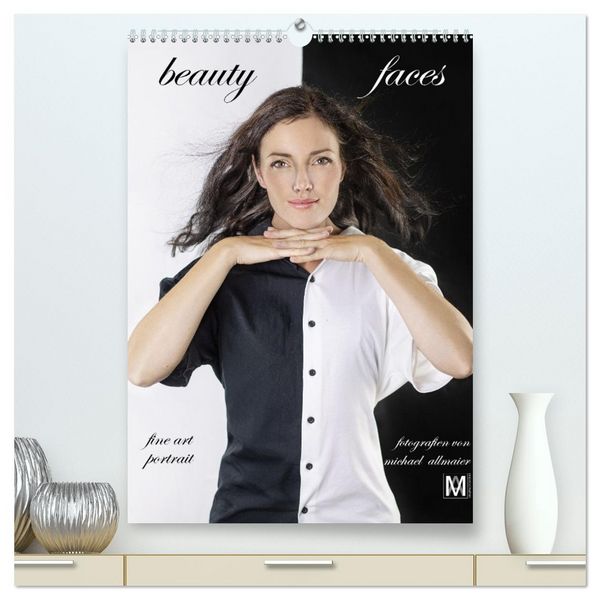 Produktbild: beauty faces - fotografien von michael allmaier (hochwertiger Premium Wandkalender 2026 DIN A2 hoch), Kunstdruck in Hochglanz