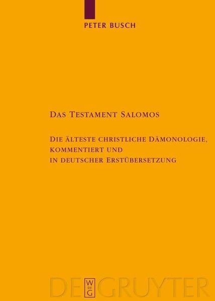 Produktbild: Das Testament Salomos