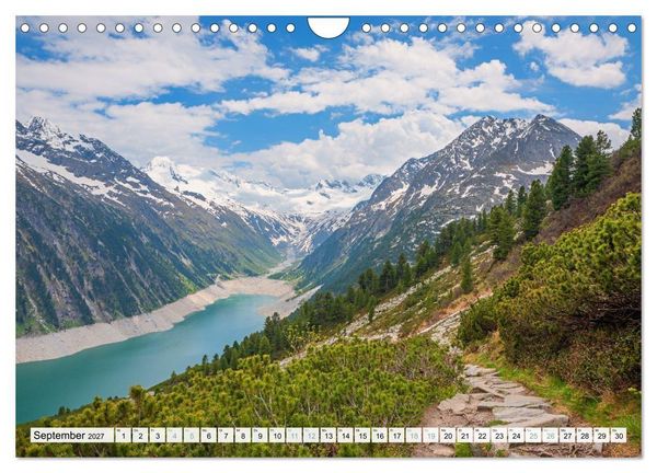 Produktbild: Zillertal - Bergidylle rund um Mayrhofen 2027 (Wandkalender 2027 DIN A4 quer), CALVENDO Monatskalender