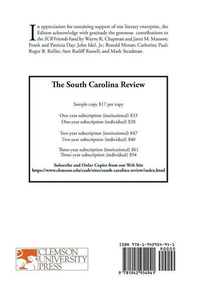 Produktbild: South Carolina Review