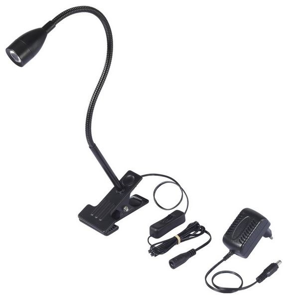 Produktbild: Sygonix SY-6737554 LED-Tischlampe LED 3.5W Schwarz