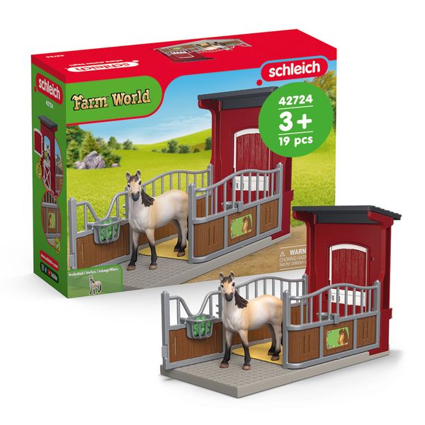 schleich® 42724 Ponybox mit Mustang Stute
