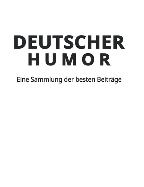 Produktbild: Deutscher Humor