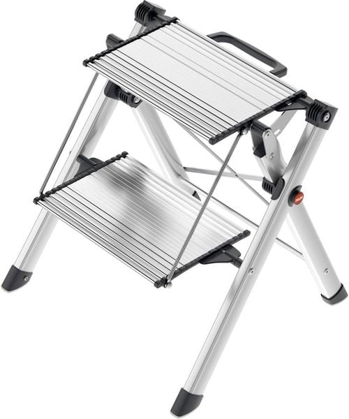 Hailo MK80 ComfortLine 4310-100 Aluminium Klapptritt klappbar Arbeitshöhe (max.): 244 cm Silber, Schwarz 3.6 kg