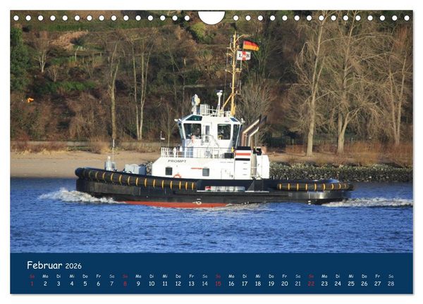 Produktbild: Schlepper im Hamburger Hafen (Wandkalender 2026 DIN A4 quer), CALVENDO Monatskalender