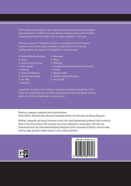 Produktbild: Inequalities in health