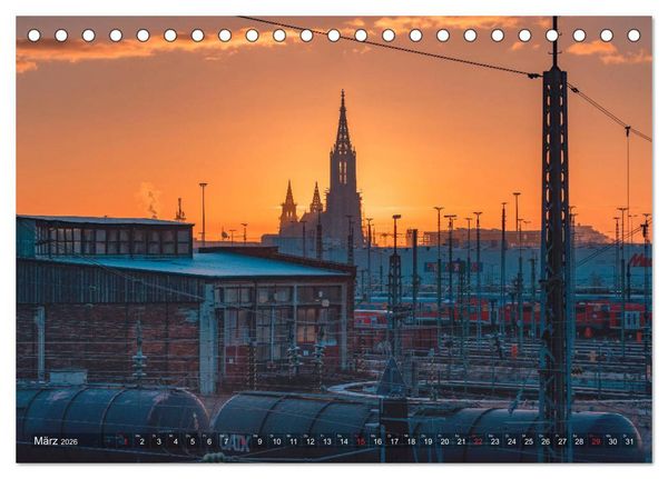 Produktbild: Ulm f&uuml;r Nachtspatzen (Tischkalender 2026 DIN A5 quer), CALVENDO Monatskalender
