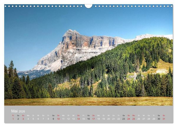 Produktbild: Giganten der Dolomiten - Die Dreitausender (Wandkalender 2026 DIN A3 quer), CALVENDO Monatskalender