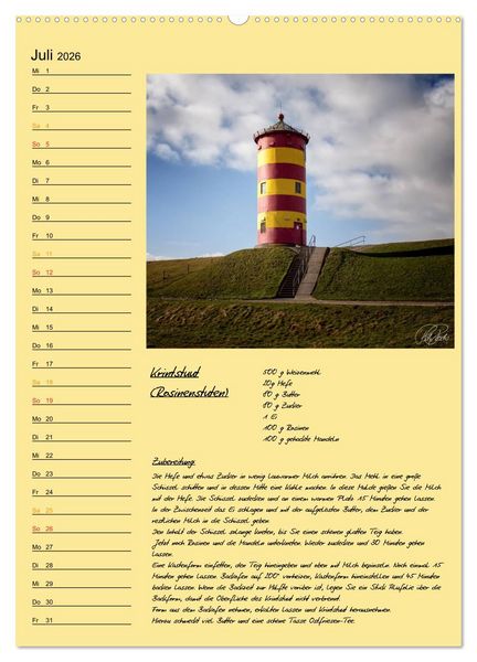 Produktbild: Ostfriesland - Appetit auf mehr / Geburtstagskalender (Wandkalender 2026 DIN A2 hoch), CALVENDO Monatskalender