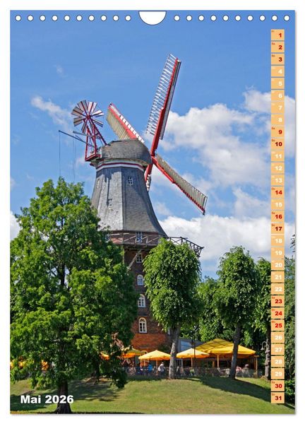 Produktbild: Deutschlands historische Windm&uuml;hlen (Wandkalender 2026 DIN A4 hoch), CALVENDO Monatskalender
