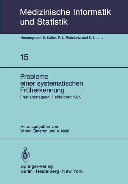 Probleme einer systematischen Früherkennung, Taschenbuch von , Springer Berlin, 9783540095606