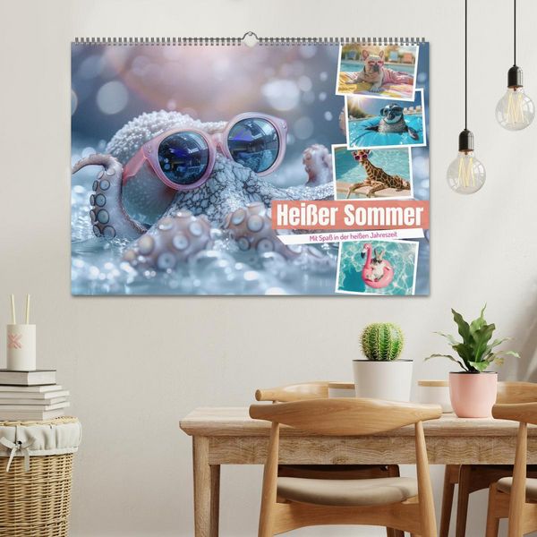 Produktbild: Hei&szlig;er Sommer (Wandkalender 2026 DIN A2 quer), CALVENDO Monatskalender