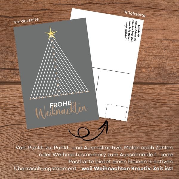Produktbild: Die kreative Postkartenbox: Weihnachten.