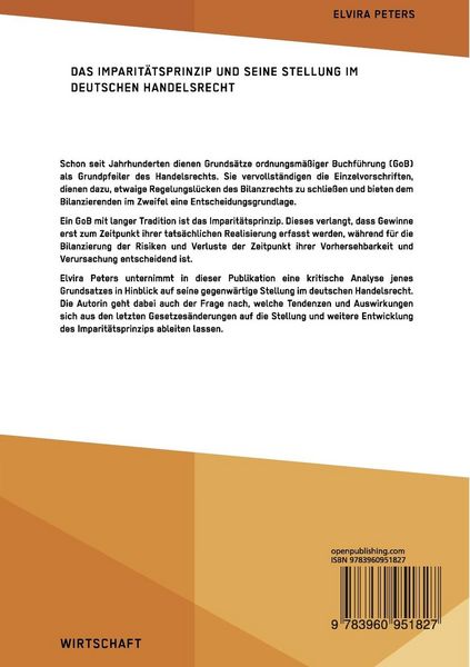 Produktbild: Das Imparit&auml;tsprinzip und seine Stellung im deutschen Handelsrecht