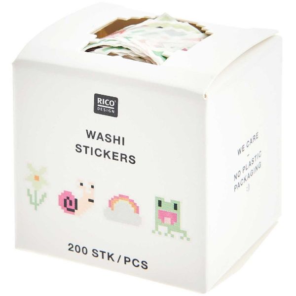 Produktbild: Washi Sticker Futschikato, Pixel MIX 200 Stk., 2x2 cm