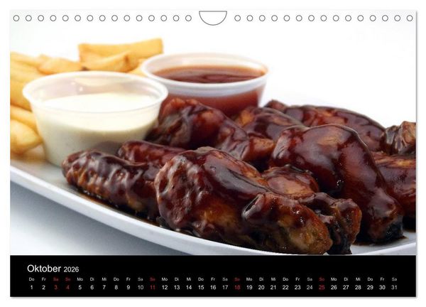 Produktbild: BBQ Lecker Grillen (Wandkalender 2026 DIN A4 quer), CALVENDO Monatskalender