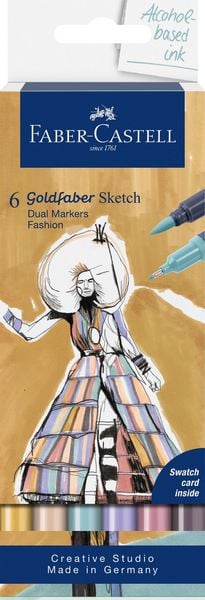 Produktbild: Faber-Castell Goldfaber Sketch Marker Fashion 6er Set