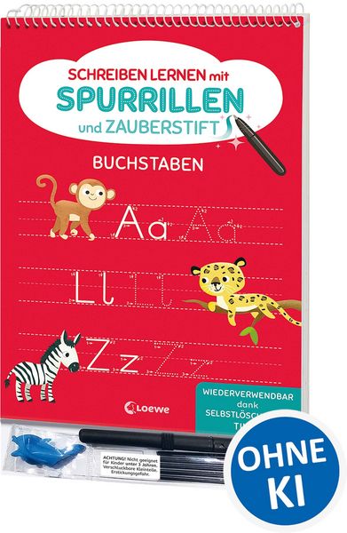 Produktbild: Schreiben lernen mit Spurrillen und Zauberstift - Buchstaben