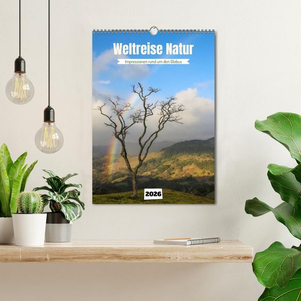 Produktbild: Weltreise Natur - Impressionen rund um den Globus (Wandkalender 2026 DIN A3 hoch), CALVENDO Monatskalender