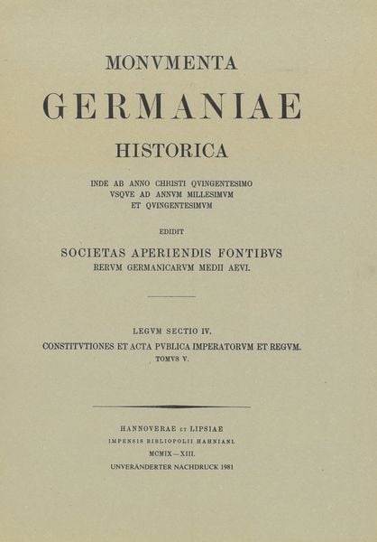 Produktbild: Constitutiones et acta publica imperatorum et regum (1313-1324)