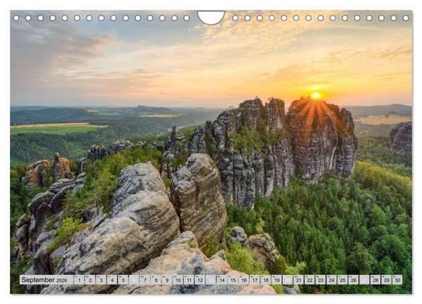 Produktbild: Wundersch&ouml;ne S&auml;chsische Schweiz (Wandkalender 2026 DIN A4 quer), CALVENDO Monatskalender