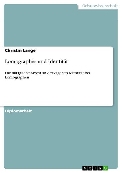 Produktbild: Lomographie und Identit&auml;t