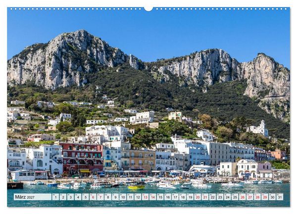 Produktbild: Amalfik&uuml;ste und Capri - Sehnsuchtsorte (hochwertiger Premium Wandkalender 2027 DIN A2 quer), Kunstdruck in Hochglanz