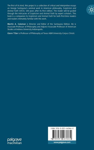 Produktbild: The Palgrave Companion to George Santayana&rsquo;s Scepticism and Animal Faith