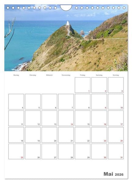 Produktbild: Neuseeland &ndash; Unterwegs auf Traumstra&szlig;en der S&uuml;dinsel (Wandkalender 2026 DIN A4 hoch), CALVENDO Monatskalender