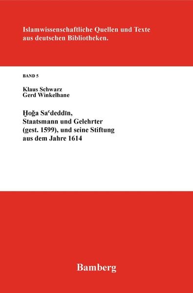 Produktbild: Hoga Sa'deddin, Staatsmann und Gelehrter (gest. 1599)