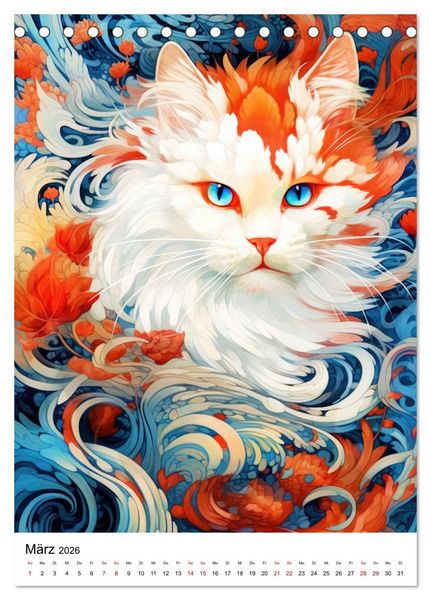 Produktbild: Katzen Zen (Tischkalender 2026 DIN A5 hoch), CALVENDO Monatskalender