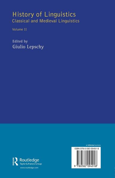 Produktbild: History of Linguistics Volume II