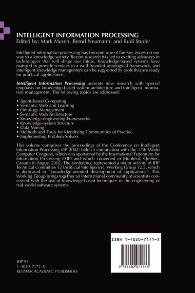 Produktbild: Intelligent Information Processing
