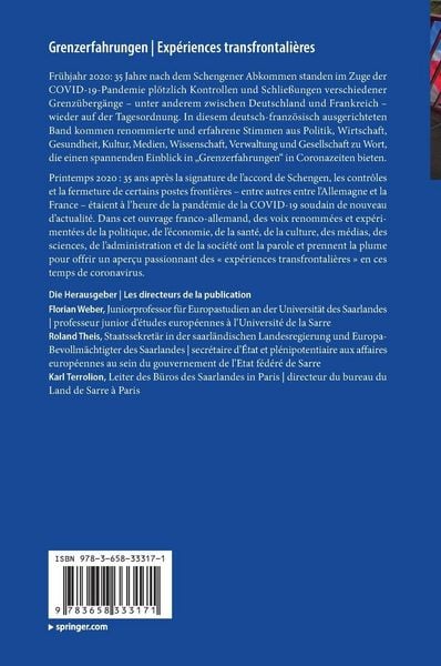 Produktbild: Grenzerfahrungen | Exp&eacute;riences transfrontali&egrave;res