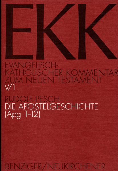 Produktbild: Die Apostelgeschichte, EKK V/1