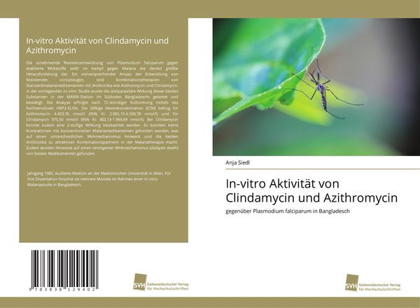 In-vitro Aktivität von Clindamycin und Azithromycin, Taschenbuch von Anja Siedl, Südwestdeutscher Verlag für Hochschulschriften, 9783838129402