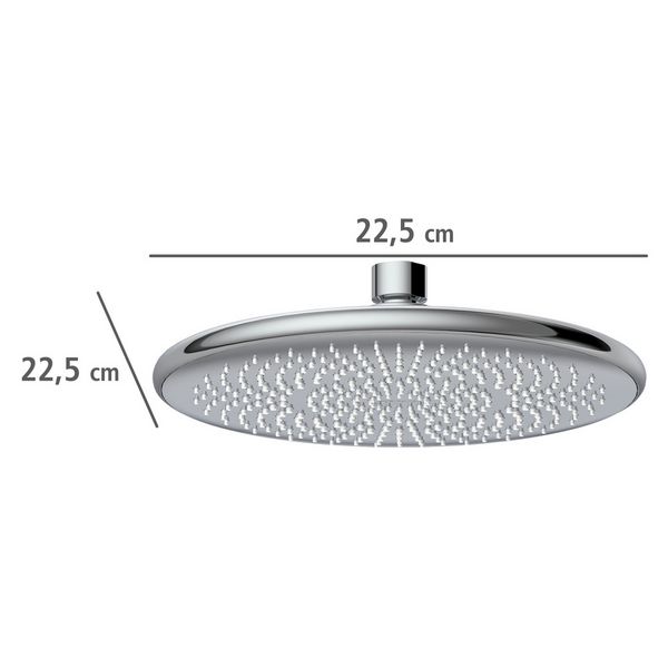 Produktbild: Regenduschkopf Watersaving &Oslash; 22,5 cm, Universal-Kopfbrause mit Wasserspar-System