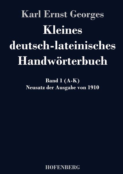 Produktbild: Kleines deutsch-lateinisches Handw&ouml;rterbuch