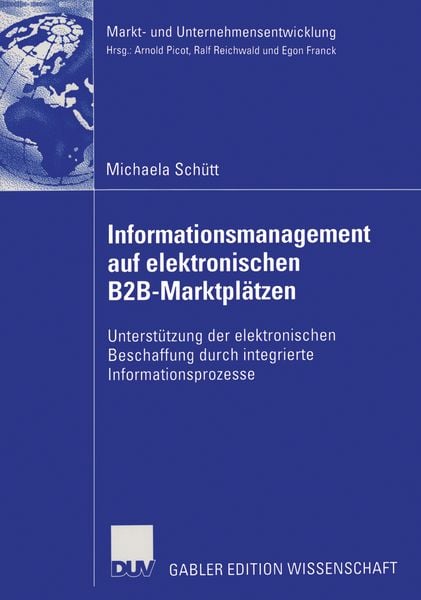 Produktbild: Informationsmanagement auf elektronischen B2B-Marktpl&auml;tzen