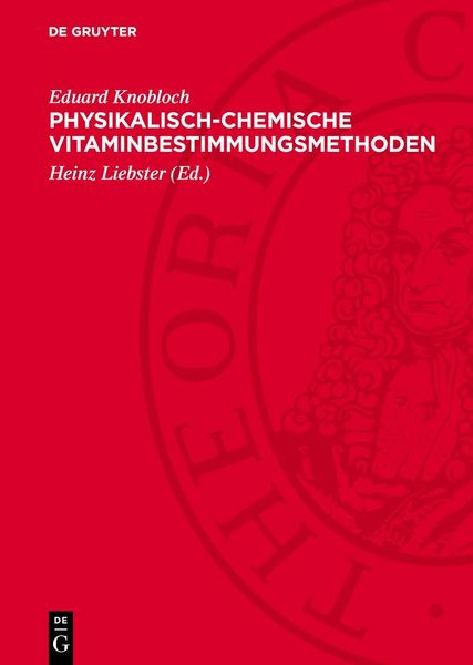 Produktbild: Physikalisch-chemische Vitaminbestimmungsmethoden