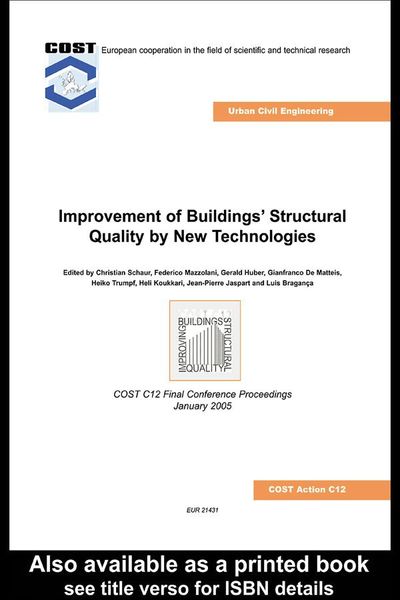 Produktbild: Improvement of Buildings' Structural Quality by New Technologies
