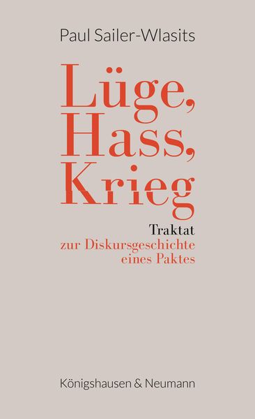 Produktbild: L&uuml;ge, Hass, Krieg