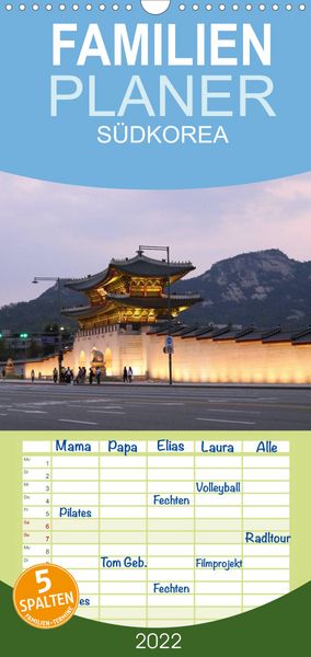 Produktbild: Familienplaner S&Uuml;DKOREA zwischen asiatischer Tradition und Moderne (Wandkalender 2022 , 21 cm x 45 cm, hoch)