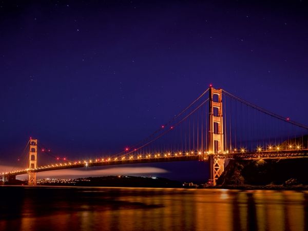 Produktbild: Golden Gate Bridge mit Sternenhimmel (Puzzle)